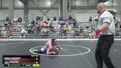 170 lbs Semifinal - Karla Martinez, Wichita Blue Knights vs Cali Wagoner, Oakley