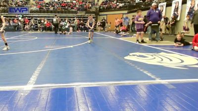 55 lbs Rr Rnd 3 - Ezekiel Fee, Enid Youth Wrestling Club vs Beckam Kolar, Harrah Little League Wrestling