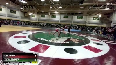 110 lbs Cons. Round 4 - Cael Lemar, Gorilla Wrestling Club, Inc vs Tatum Branson, Camel Kids Wrestling