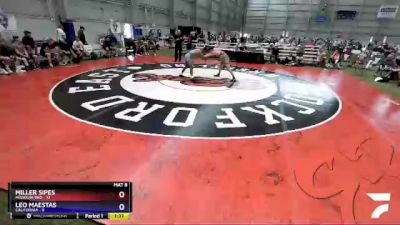 132 lbs Placement Matches (8 Team) - Miller Sipes, Missouri Red vs Leo Maestas, California