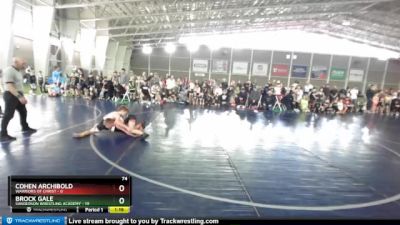 74 lbs Round 2 (4 Team) - Brock Gale, Sanderson Wrestling Academy vs Cohen Archibold, Warriors Of Christ