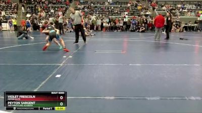 73 lbs Semifinal - Peyton Sargent, 308 Wrestling Academy vs Violet Frescoln, Moyer Elite