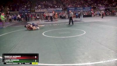 D 2 182 lbs Quarterfinal - Caden Robison, North Desoto vs Marcus Vazquez, Archbishop Rummel