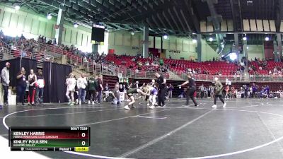 101 lbs Semifinal - Kenley Harris, Hawks Wrestling Club (Lincoln) vs Kinley Poulsen, Elkhorn Valley