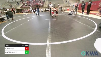 36 lbs Rr Rnd 3 - Blakely Torix, Sperry Wrestling Club vs Ashtyn Williams, Locust Grove Youth Wrestling