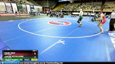 150 Class 4 lbs Quarterfinal - Carter Mccallister, Rock Bridge vs Colby Gray, Fort Osage