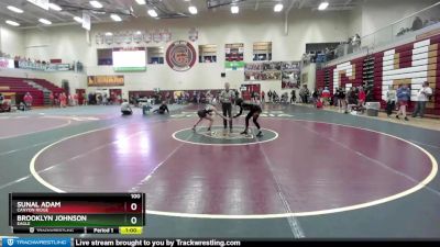 100 lbs Cons. Round 1 - Brooklyn Johnson, Eagle vs Sunal Adam, Canyon Ridge