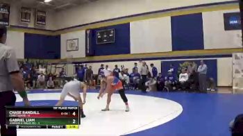 133 lbs Placement (16 Team) - Chase Randall, Coast Guard vs Gabriel Liam, Johnson & Wales (RI)