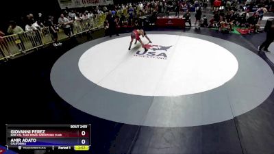 138 lbs Cons. Round 2 - Giovanni Perez, Nor Cal Take Down Wrestling Club vs Amir Adato, California