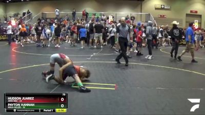 75 lbs Finals (8 Team) - Payton Hannah, Ninja Killer vs Hudson Juarez, Ares Red