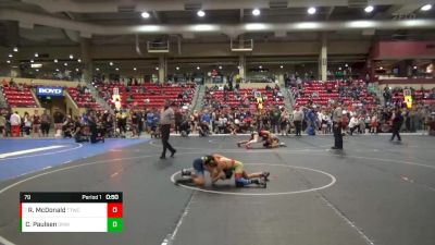 79 lbs Champ. Round 2 - Rex McDonald, Team Tulsa Wrestling Club vs Carter Paulsen, Open Mats Wrestling Club