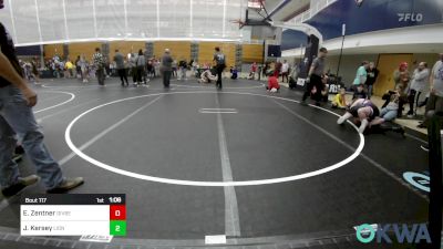 100 lbs Rr Rnd 3 - Elijah Zentner, Division Bell Wrestling vs Joseph Kersey, Lions Wrestling Academy