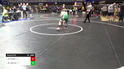 95 lbs Round Of 32 - Deacon Hicks, South Williamsport vs Braiden Harris, Elco