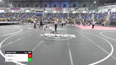 77 lbs Quarterfinal - Colt Bartel, Durango Wrestling Club vs Cooper Reed, Pikes Peak Warriors