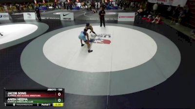 150 lbs Cons. Round 4 - Anish Neema, Danville Wrestling Club vs Jacob Song, Alameda High School Wrestling