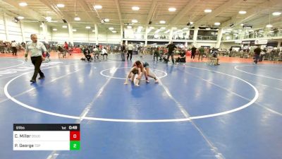 91 lbs Consi Of 8 #2 - Colton Miller, Doughboys WC vs Payton George, Top Flight Wr Ac