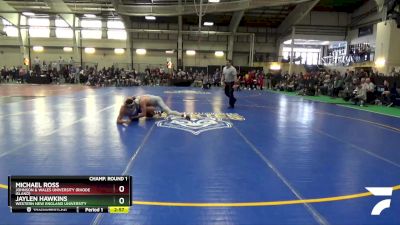 174 lbs Champ. Round 1 - Michael Ross, Johnson & Wales University (Rhode Island) vs Jaylen Hawkins, Western New England University