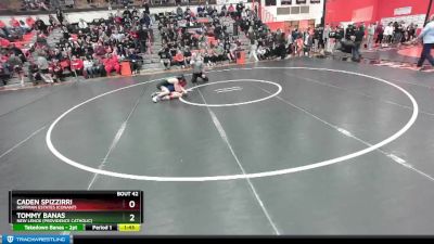 126 lbs Champ. Round 1 - Caden Spizzirri, Hoffman Estates (CONANT) vs Tommy Banas, New Lenox (PROVIDENCE CATHOLIC)