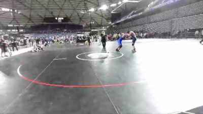 250 lbs Semifinal - Lucas Swain, Team Newport Tornadoes Wrestling Club vs Zennon Cortes, Cashmere Wrestling Club