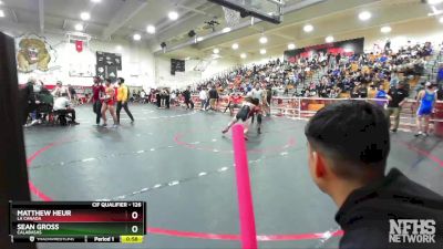 126 lbs Cons. Round 2 - Matthew Heur, La Canada vs Sean Gross, Calabasas