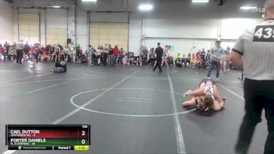 110 lbs Round 1 (8 Team) - Porter Daniels, FL Scorpions vs Cael Dutton, Centurion WC