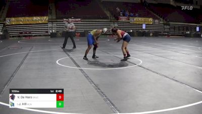 155 lbs Consi Of 8 #2 - Vanessa De Haro, Santa Rosa JC (W) vs Jah'Mya Hill, Allen (W)