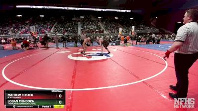 4A-175 lbs Semifinal - Mathew Foster, Rock Springs vs Logan Mendoza, Thunder Basin High School