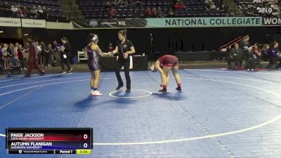 143 lbs Cons. Round 3 - Autumn Flanigan, Augsburg University vs Paige Jackson, Lock Haven University