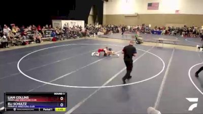 100 lbs Round 3 - Liam Collins, Prior Lake Wrestling Club vs Eli Schultz, Pinnacle Wrestling Club