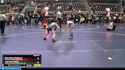 65-73 lbs Round 5 - Farynn Rhees, Greater Heights Wrestling-AAA vs Delayna Murillo, Norwalk Youth Wrestling