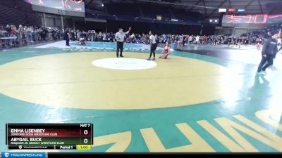 183 lbs 3rd Place Match - Emma Lisenbey, Junkyard Dogs Wrestling Club vs Abygail Buck, Hoquiam Jr. Grizzly Wrestling Club