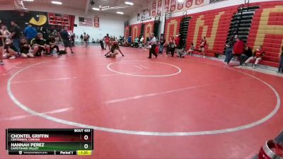 160 lbs Quarterfinal - Chontel Griffin, Centennial Corona vs Hannah Perez, Capistrano Valley