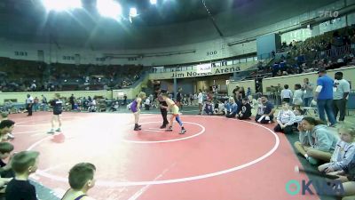 80 lbs Rr Rnd 3 - Rex McDonald, Team Tulsa Red vs Daxen DeLaCerda, Bristow Youth Wrestling