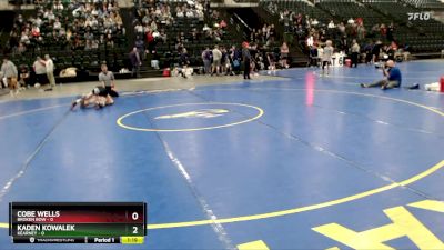 126 lbs Round 4 (16 Team) - Cobe Wells, Broken Bow vs Kaden Kowalek, Kearney