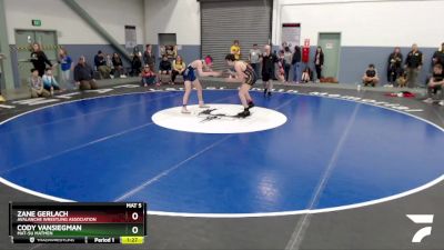 152 lbs Final - Zane Gerlach, Avalanche Wrestling Association vs Cody VanSiegman, Mat-Su Matmen