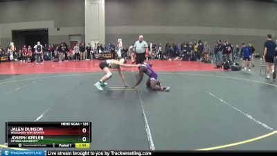 125 lbs Champ. Round 2 - Joseph Keeler, Ottawa University vs Jalen Dunson, Wisconsin-Whitewater