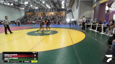 190 Girls Semifinal - Destyni Perez, Brawley vs Diana Duarte, San Marcos