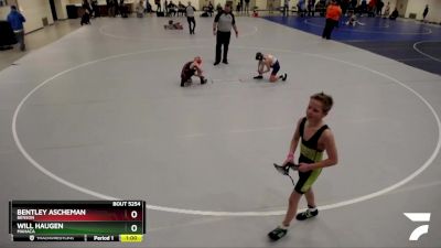 84 lbs 1st Place Match - Will Haugen, MAHACA vs Bentley Ascheman, Benson