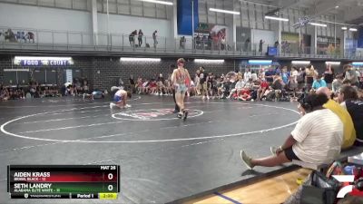 132 lbs 2nd Wrestleback (16 Team) - Aiden Krass, BRAWL Black vs Seth Landry, Alabama Elite White