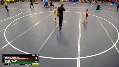 49 lbs Quarterfinal - Bryce Miller, Minnesota vs Kaison Perkins, NRHEG Panther Youth Wrestling Club