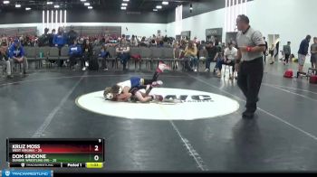 65 lbs Placement Matches (8 Team) - Kruz Moss, West Virginia vs Dom Sindone, Dundee Wrestling (MI)