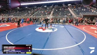 77 lbs Quarterfinal - Jesse Gortney, Tri-State Grapplers vs Garrett York, Big Piney Pinners Wrestling Club