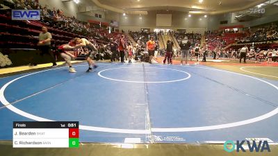 110 lbs Final - Jackson Bearden, Skiatook Youth Wrestling vs Cade Richardson, Barnsdall Youth Wrestling