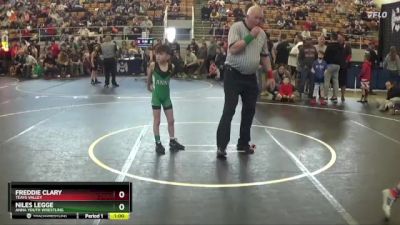 53 lbs Quarterfinal - Freddie Clary, Teays Valley vs Niles Legge, Anna Youth Wrestling