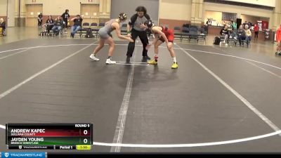 100 lbs Round 5 - Andrew Kapec, Sullivan County vs Jayden Young, Bronco Wrestling