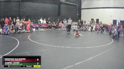 38 lbs 1st Place Match - Gabriel Sharp, Reverence Wrestling Club vs Donovan Alejandre, Eastside Youth Wrestling