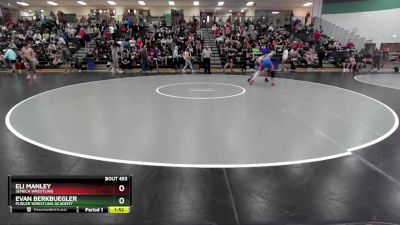 132 lbs Cons. Round 3 - Evan Berkbuegler, Purler Wrestling Academy vs Eli Manley, Seneca Wrestling