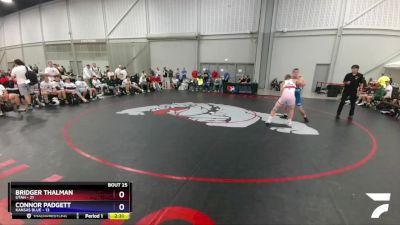 182 lbs 4th Wrestleback (16 Team) - Bridger Thalman, Utah vs Connor Padgett, Kansas Blue