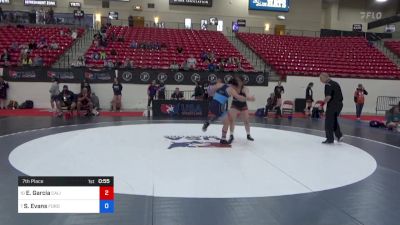 155 lbs 7th Place - Eva Garcia, California vs Sadie Evans, FordDynastyWrestlingClub