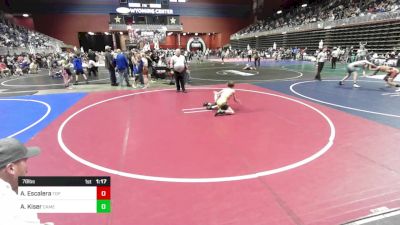 78 lbs Rr Rnd 2 - Angel Escalera, Top Notch WC vs Andreas Kiser, Camel Kids